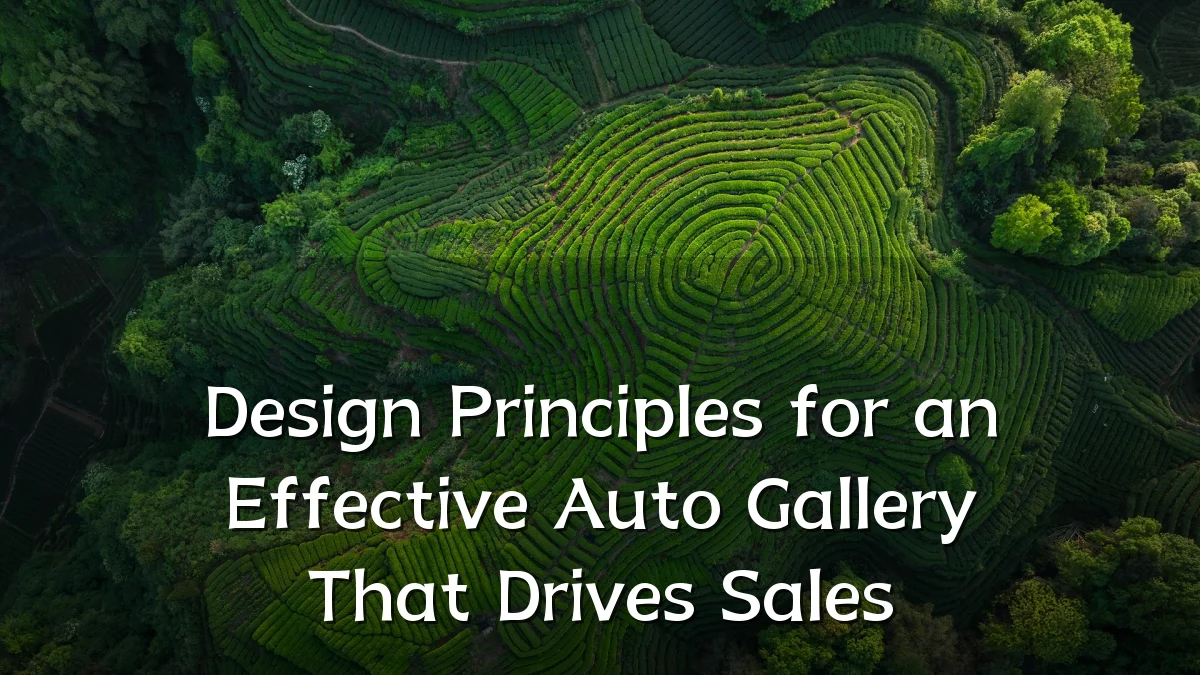 Design Principles for an Effective Auto Gallery That Drives Sales