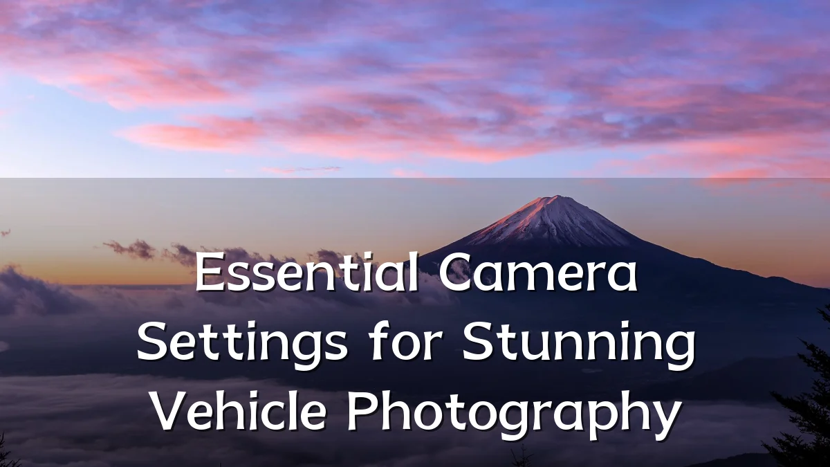 Essential Camera Settings for Stunning Vehicle Photography