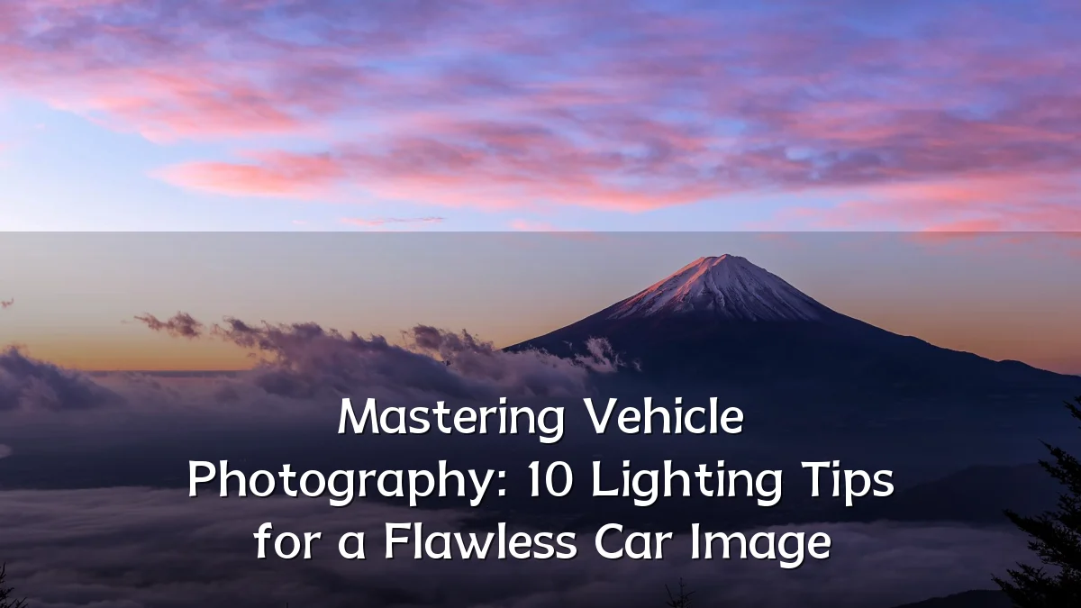 Mastering Vehicle Photography: 10 Lighting Tips for a Flawless Car Image