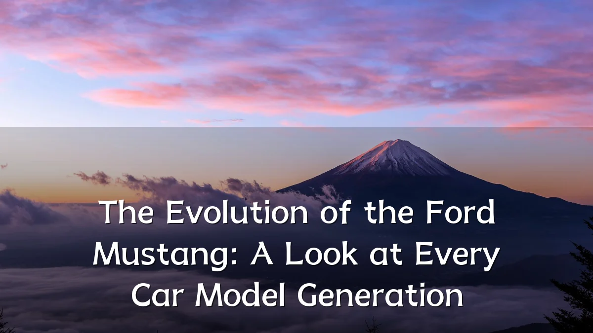 The Evolution of the Ford Mustang: A Look at Every Car Model Generation