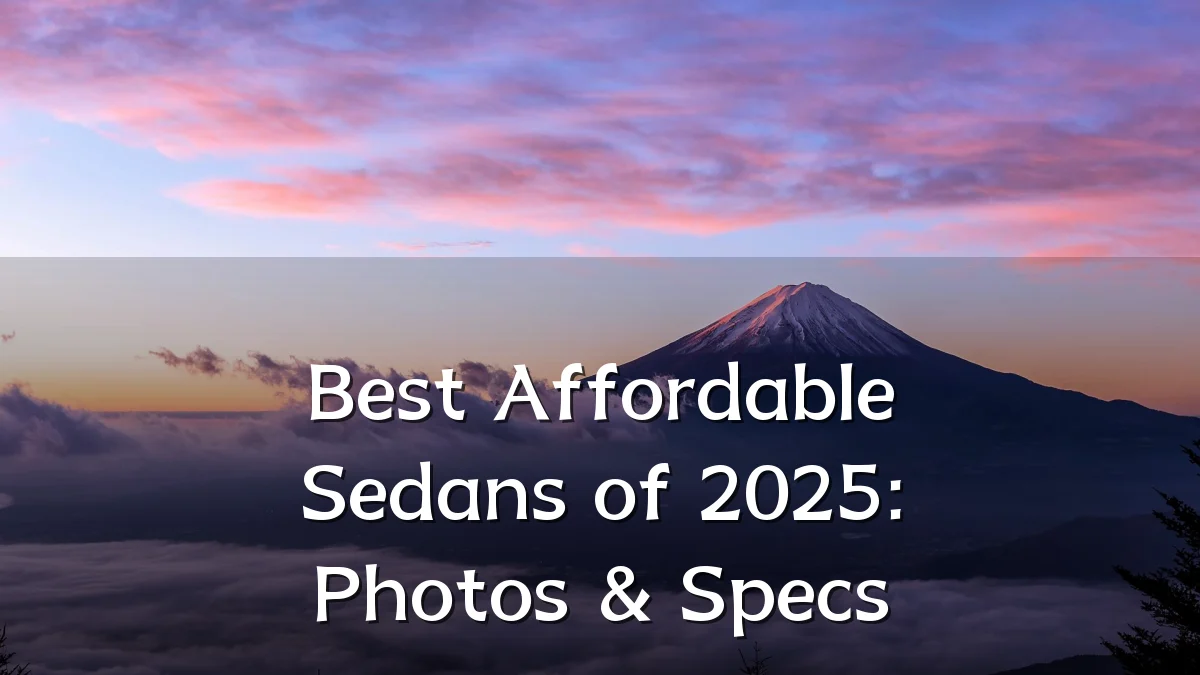 Best Affordable Sedans of 2025: Photos & Specs