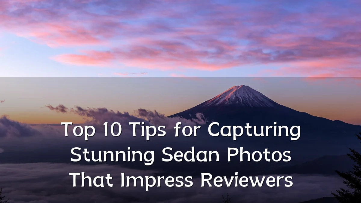 Top 10 Tips for Capturing Stunning Sedan Photos That Impress Reviewers
